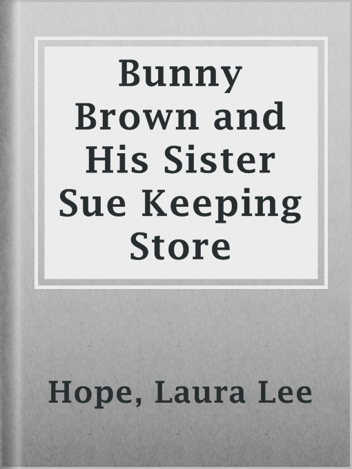 Cover image for Bunny Brown and His Sister Sue Keeping Store